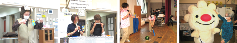 行事の様子です。表に載っている以外にもイベント盛り沢山です。
